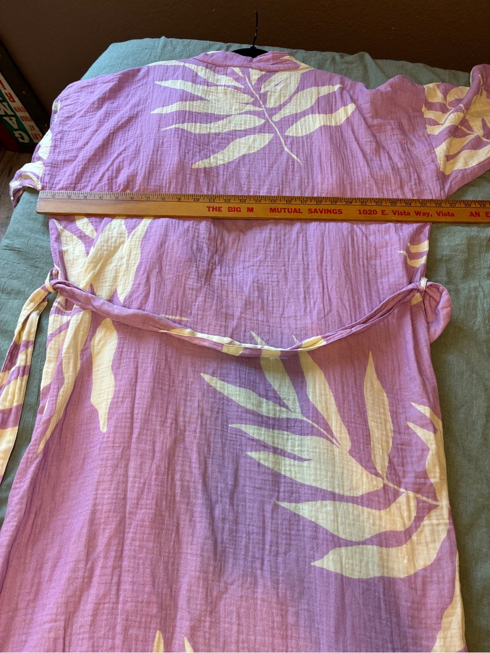 ALOHA Collection Ube Painted Fronds Staycation Robe - Picture 9 of 10